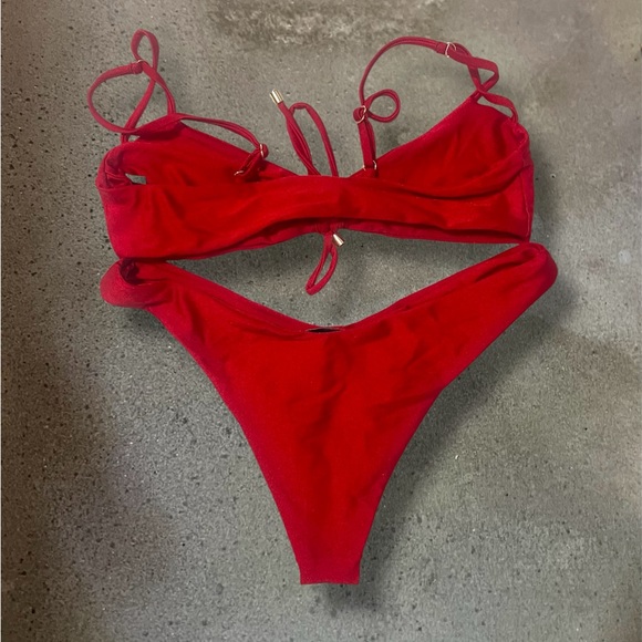 Red Bikini Set - Picture 2 of 2